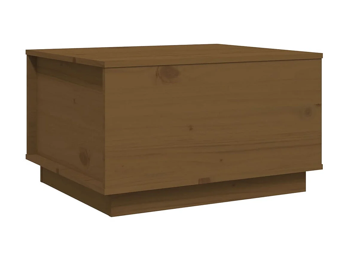 Couchtisch Beistelltisch Honigbraun 60x50x35 cm Massivholz Kiefer -MN61219