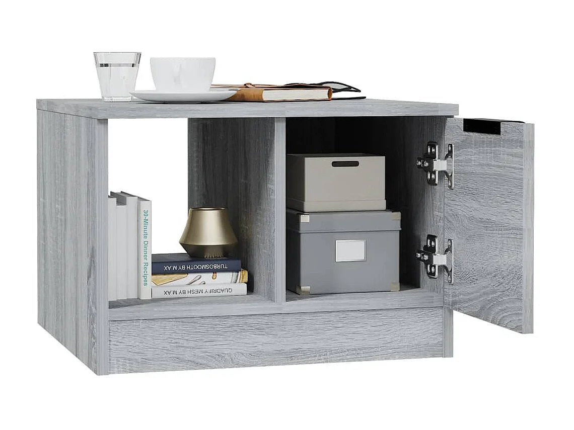 Couchtisch Beistelltisch Grau Sonoma 50x50x36 cm Holzwerkstoff -MN15995