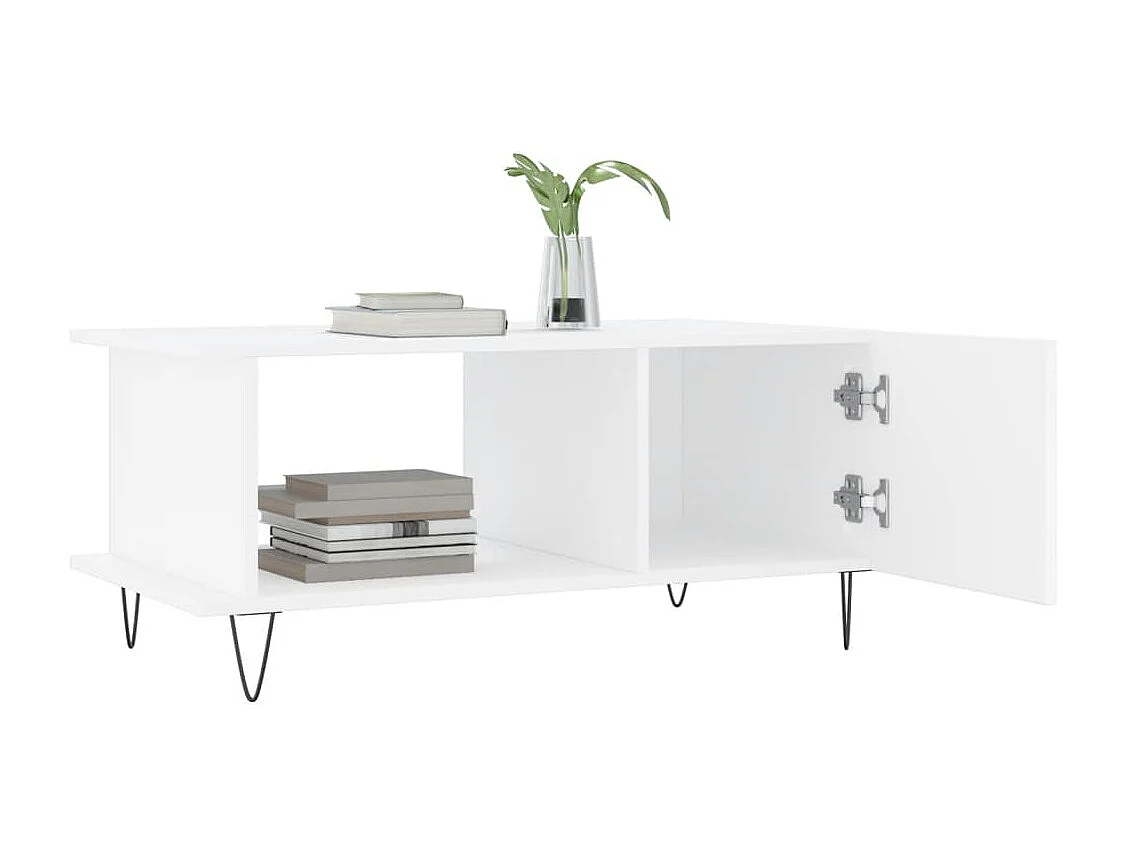 Couchtisch Beistelltisch Weiß 90x50x40 cm Holzwerkstoff -MN66249