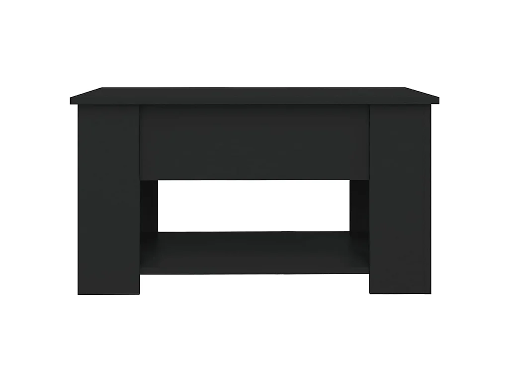 Couchtisch Beistelltisch Schwarz 79x49x41 cm Holzwerkstoff -MN96965