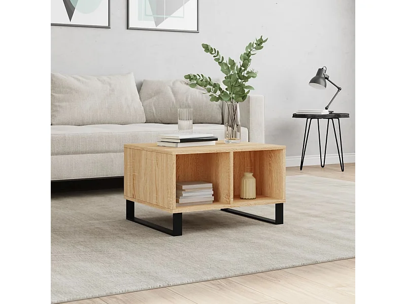 Couchtisch Beistelltisch Sonoma-Eiche 60x50x36,5 cm Holzwerkstoff -MN14781