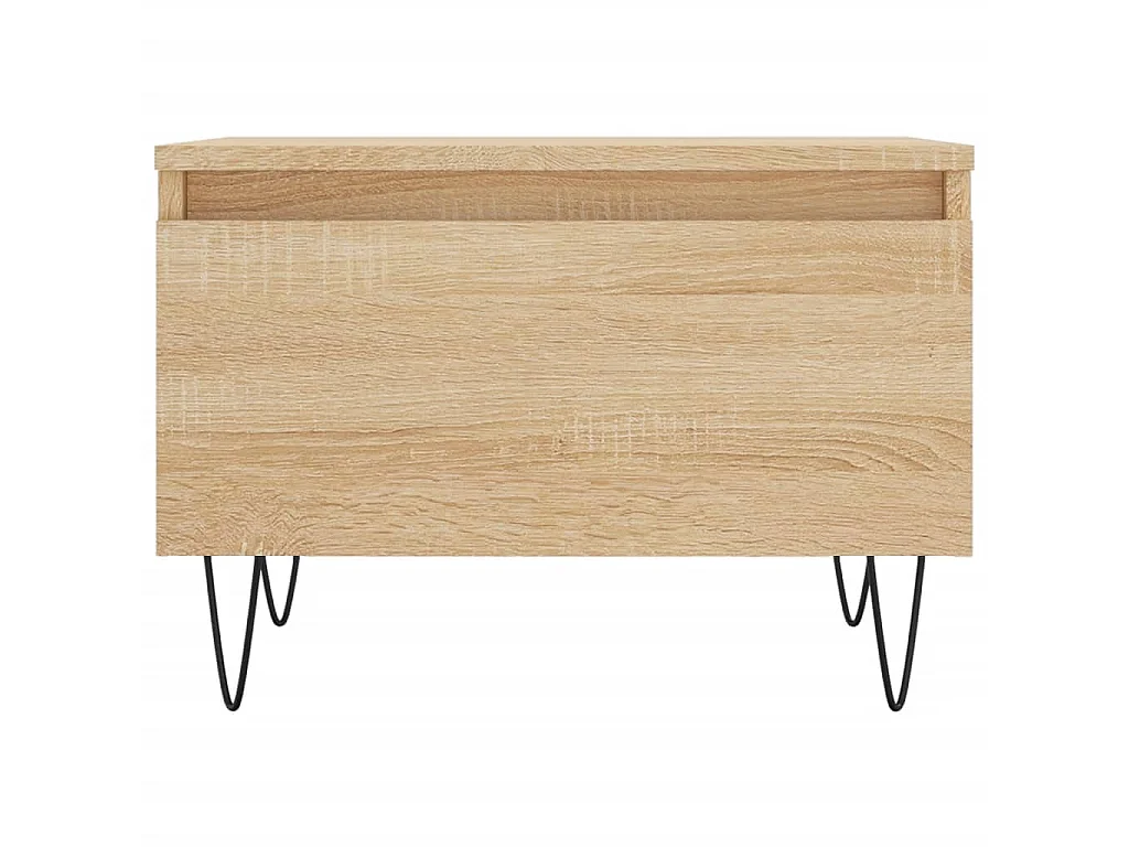 2er-Set Couchtische Beistelltisch Sonoma-Eiche 50x46x35 cm Holzwerkstoff -MN43971