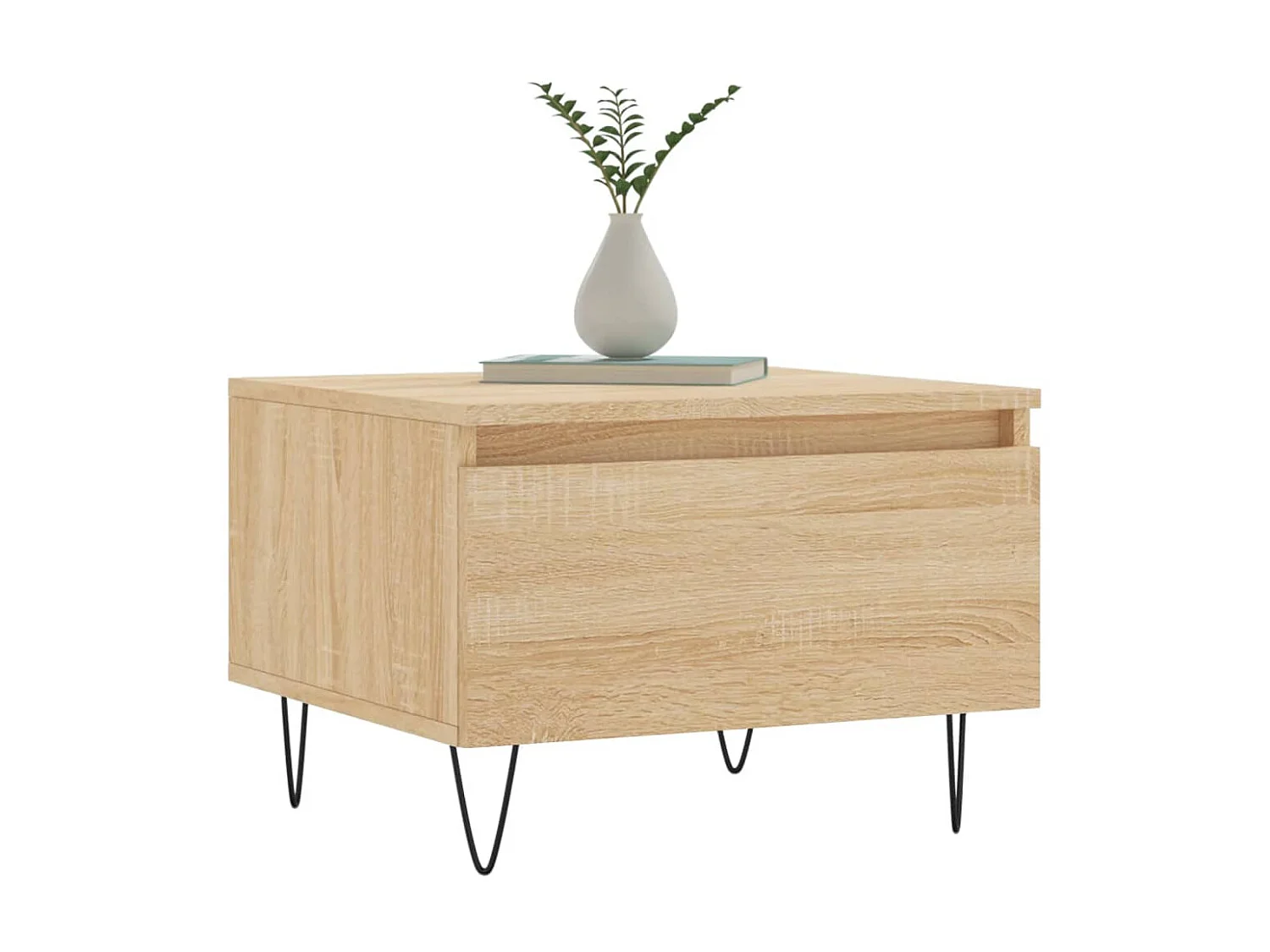 2er-Set Couchtische Beistelltisch Sonoma-Eiche 50x46x35 cm Holzwerkstoff -MN43971