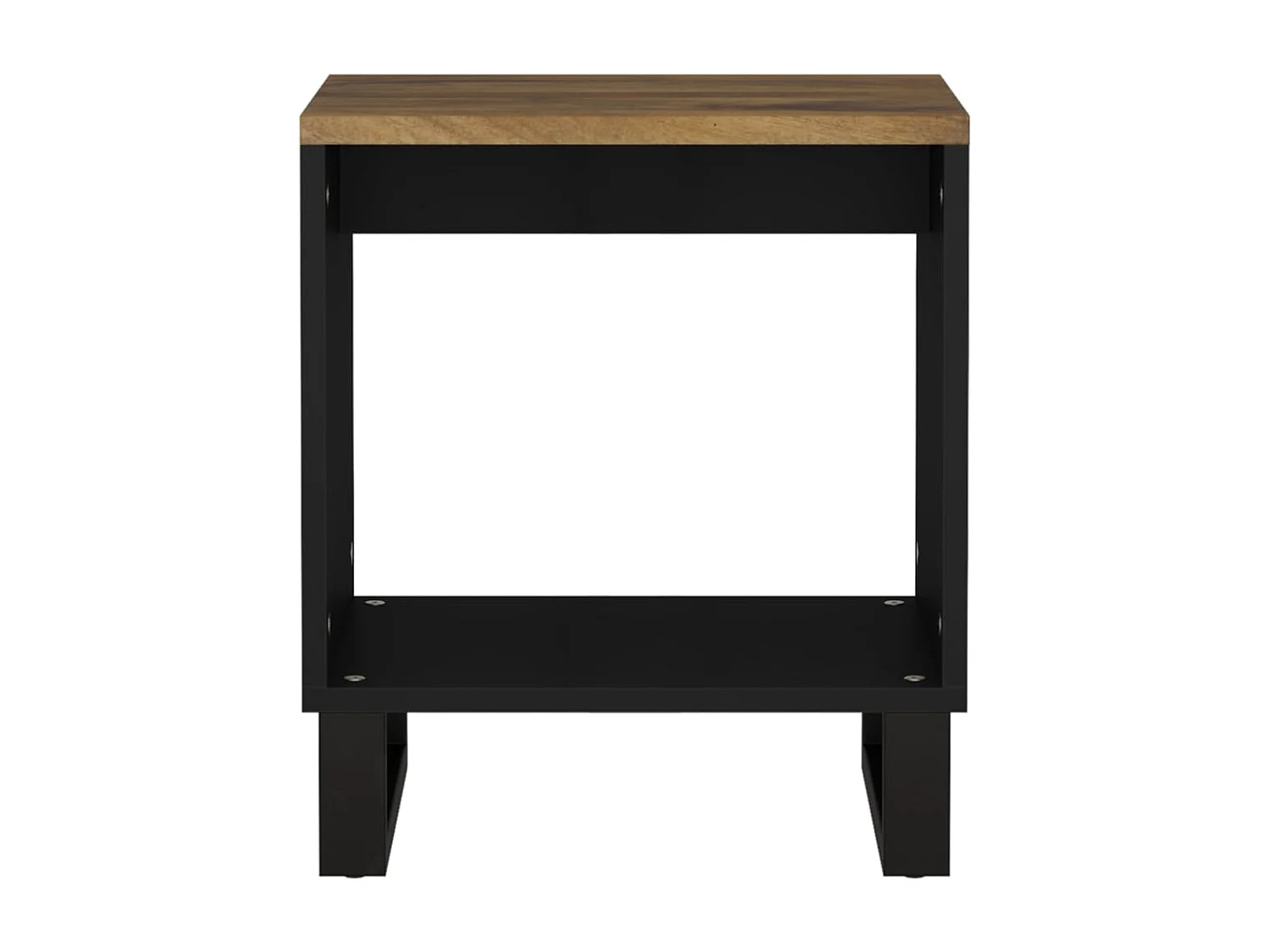 Couchtisch Beistelltisch 40x31x46 cm Massivholz Mango & Holzwerkstoff -MN28027