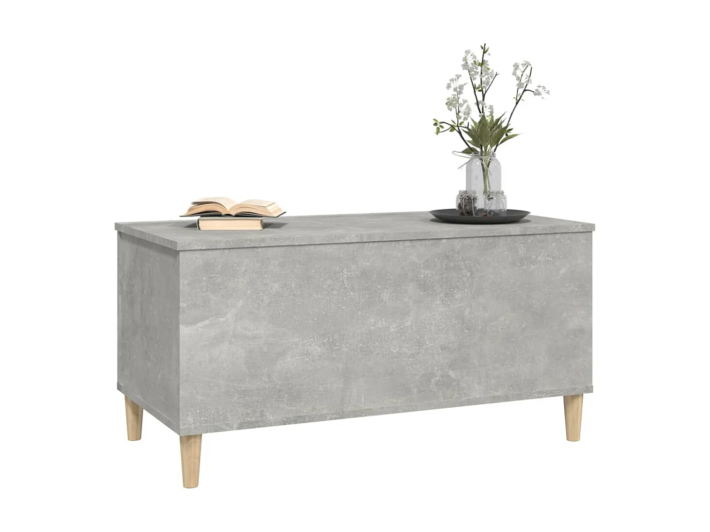 Couchtisch Beistelltisch Betongrau 90x44,5x45 cm Holzwerkstoff -MN10862