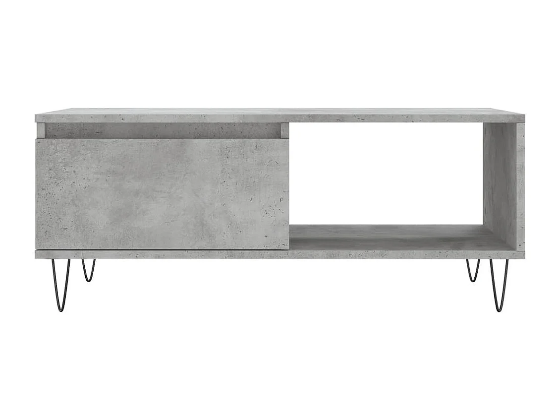 Couchtisch Beistelltisch Betongrau 90x50x36,5 cm Holzwerkstoff -MN53213