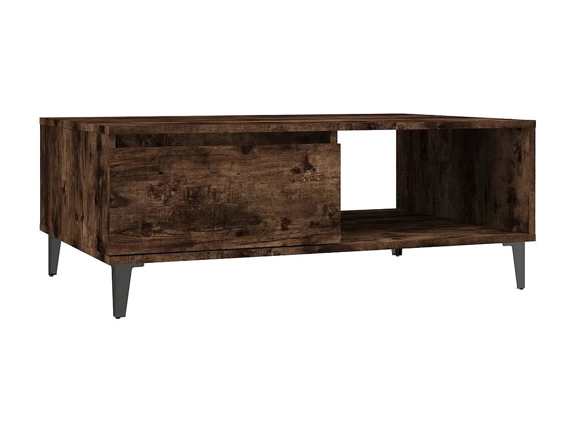 Couchtisch Beistelltisch Räuchereiche 90x60x35 cm Holzwerkstoff -MN47164