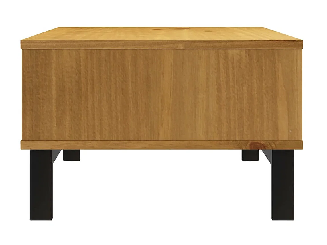 Couchtisch Beistelltisch FLAM 100x50x32,5 cm Massivholz Kiefer -MN37865