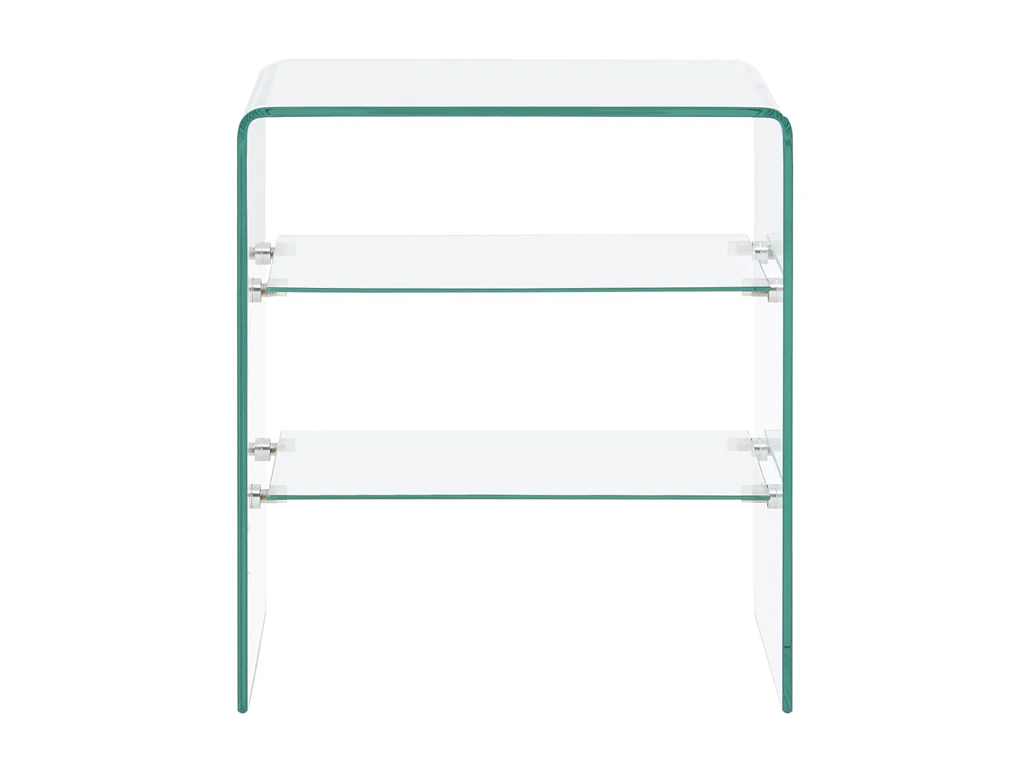 Couchtisch Beistelltisch 50x40x56 cm Hartglas -MN28540