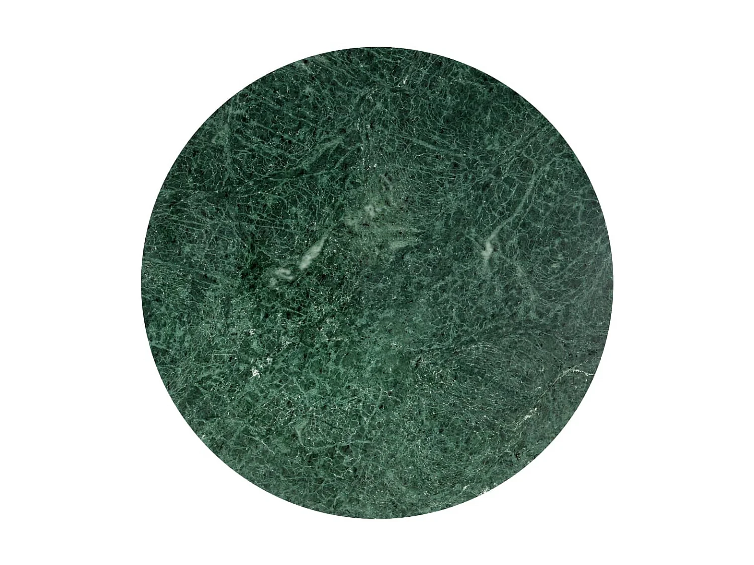 Couchtisch Beistelltisch Grün 60×60×35 cm Echtstein in Marmoroptik -MN17558