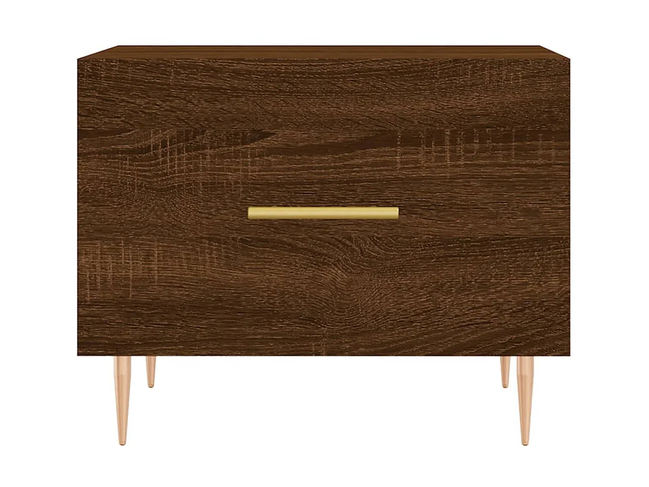 2er-Set Couchtische Beistelltisch Braun Eichen-Optik 50x50x40 cm Holzwerkstoff -MN85590