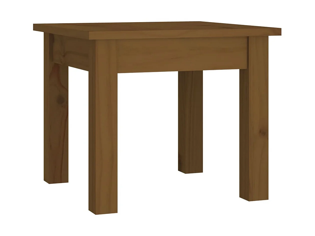 Couchtisch Beistelltisch Honigbraun 35x35x30 cm Massivholz Kiefer -MN47843