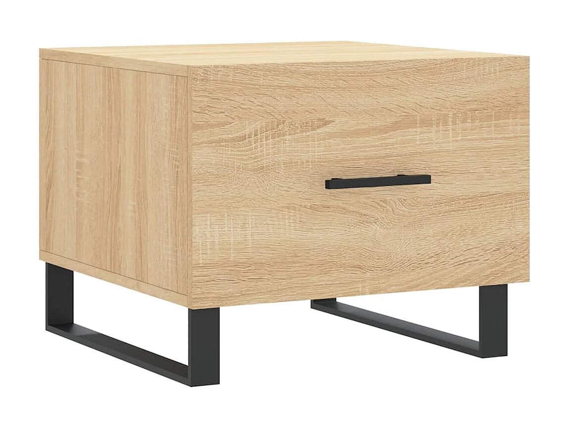 2er-Set Couchtische Beistelltisch Sonoma-Eiche 50x50x40 cm Holzwerkstoff -MN72631