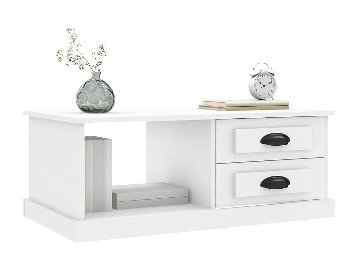 Couchtisch Beistelltisch Weiß 90x50x35 cm Holzwerkstoff -MN73759