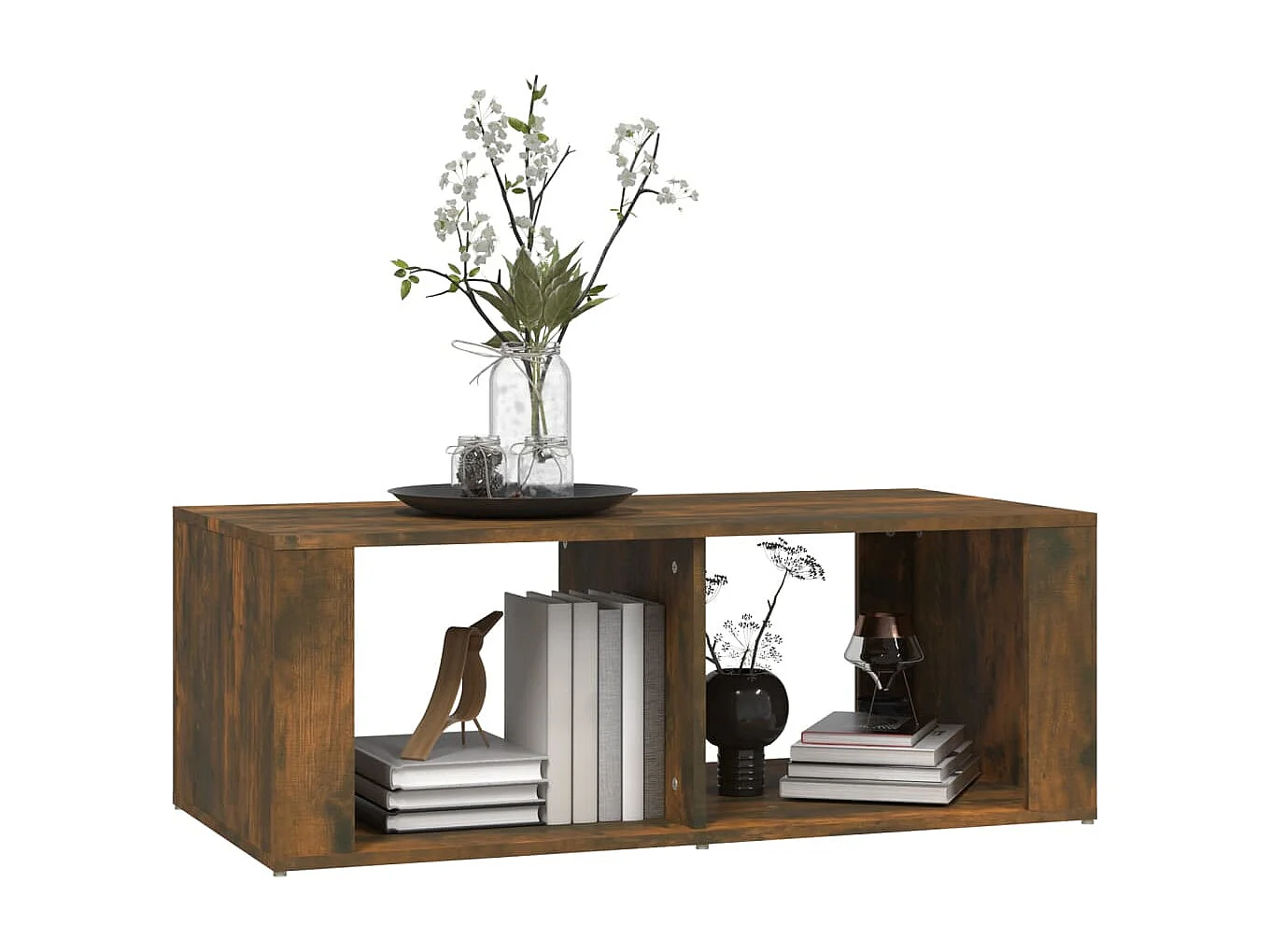 Couchtisch Beistelltisch Räuchereiche 100x50x36 cm Holzwerkstoff -MN44015