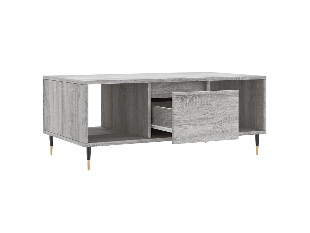 Couchtisch Beistelltisch Grau Sonoma 90x50x36,5 cm Holzwerkstoff -MN59276