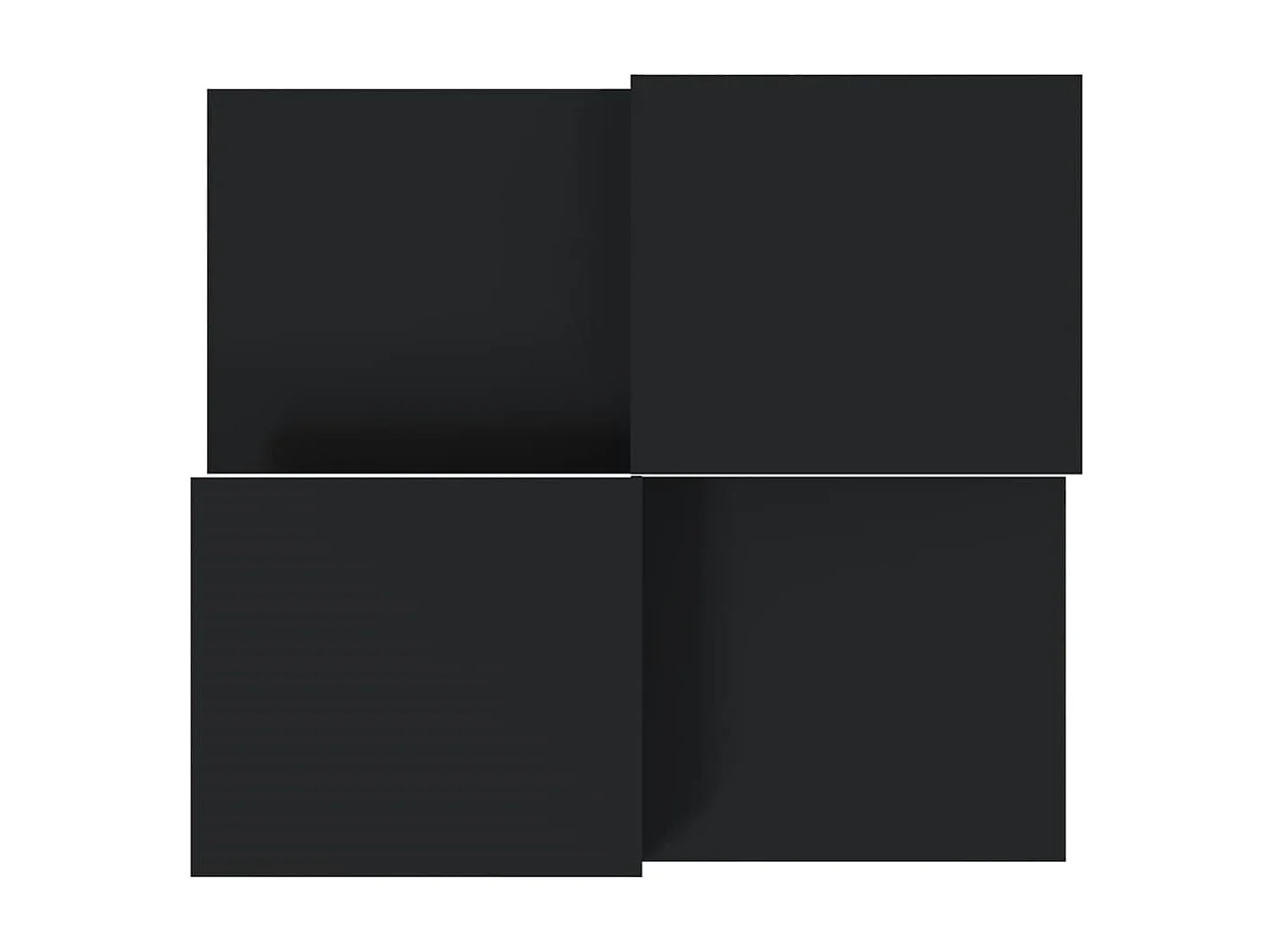 2er-Set Couchtische Beistelltisch Schwarz Holzwerkstoff -MN49845