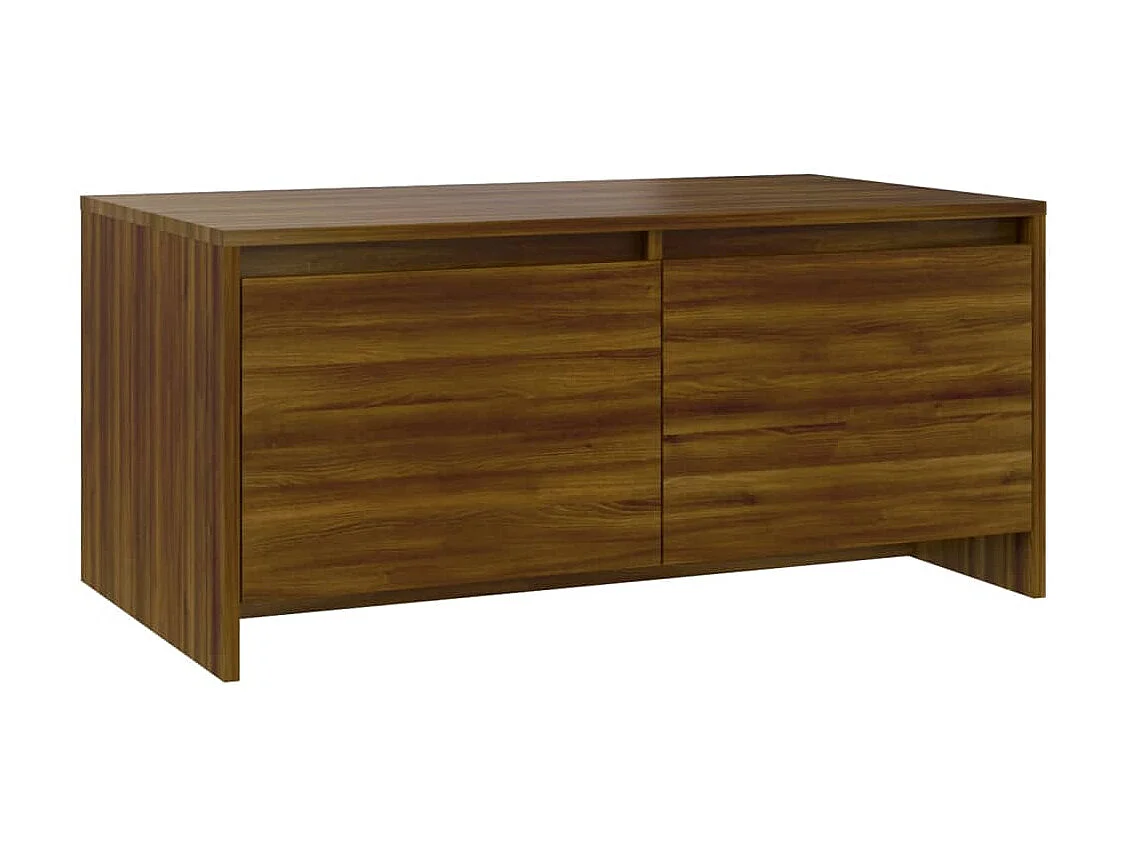 Couchtisch Braun Beistelltisch Eichen-Optik 90x50x41,5 cm Holzwerkstoff -MN19919