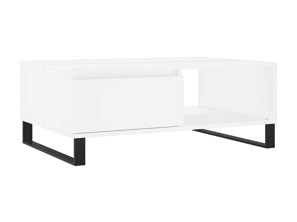 Couchtisch Beistelltisch Weiß 90x60x35 cm Holzwerkstoff -MN97559