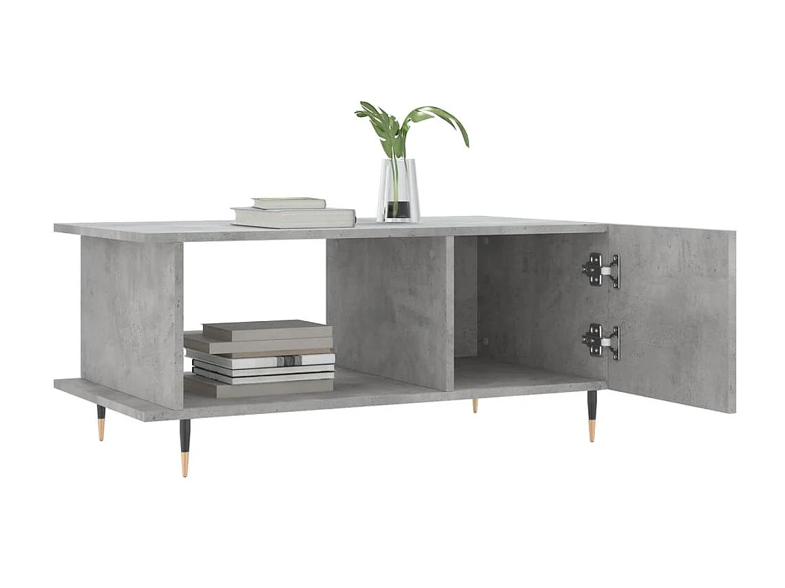 Couchtisch Beistelltisch Betongrau 90x50x40 cm Holzwerkstoff -MN86147