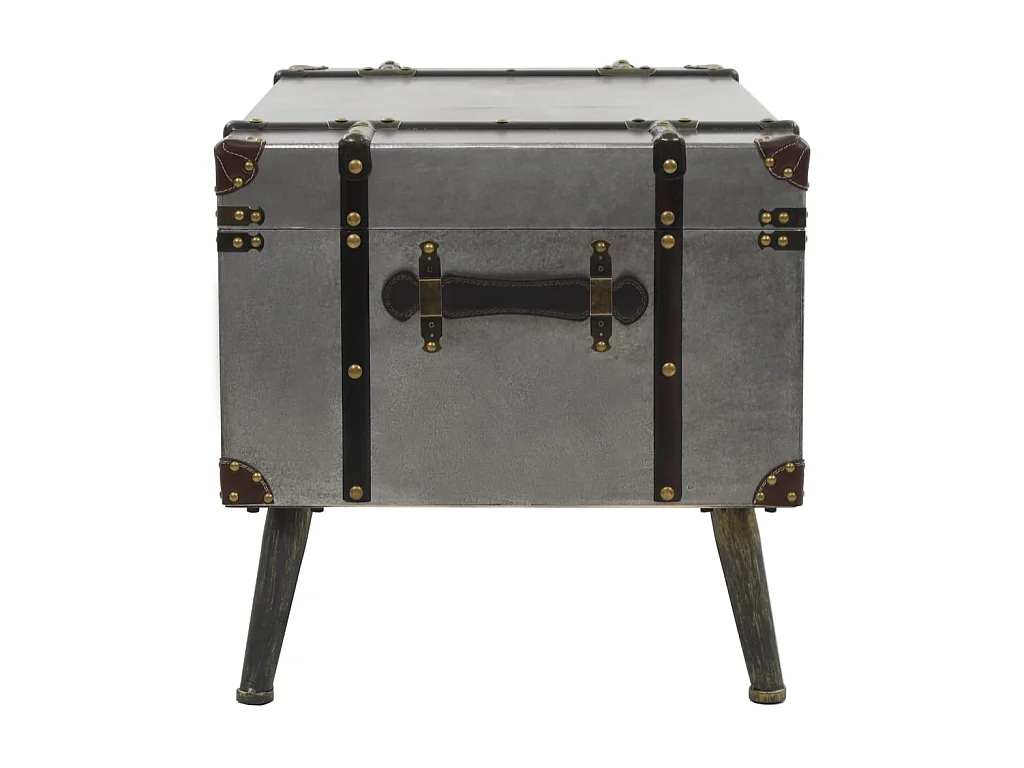 Couchtisch Beistelltisch MDF und Aluminium 102 x 51 x 47,5 cm -MN85646