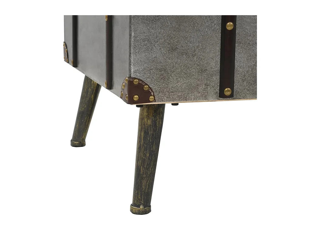 Couchtisch Beistelltisch MDF und Aluminium 102 x 51 x 47,5 cm -MN85646