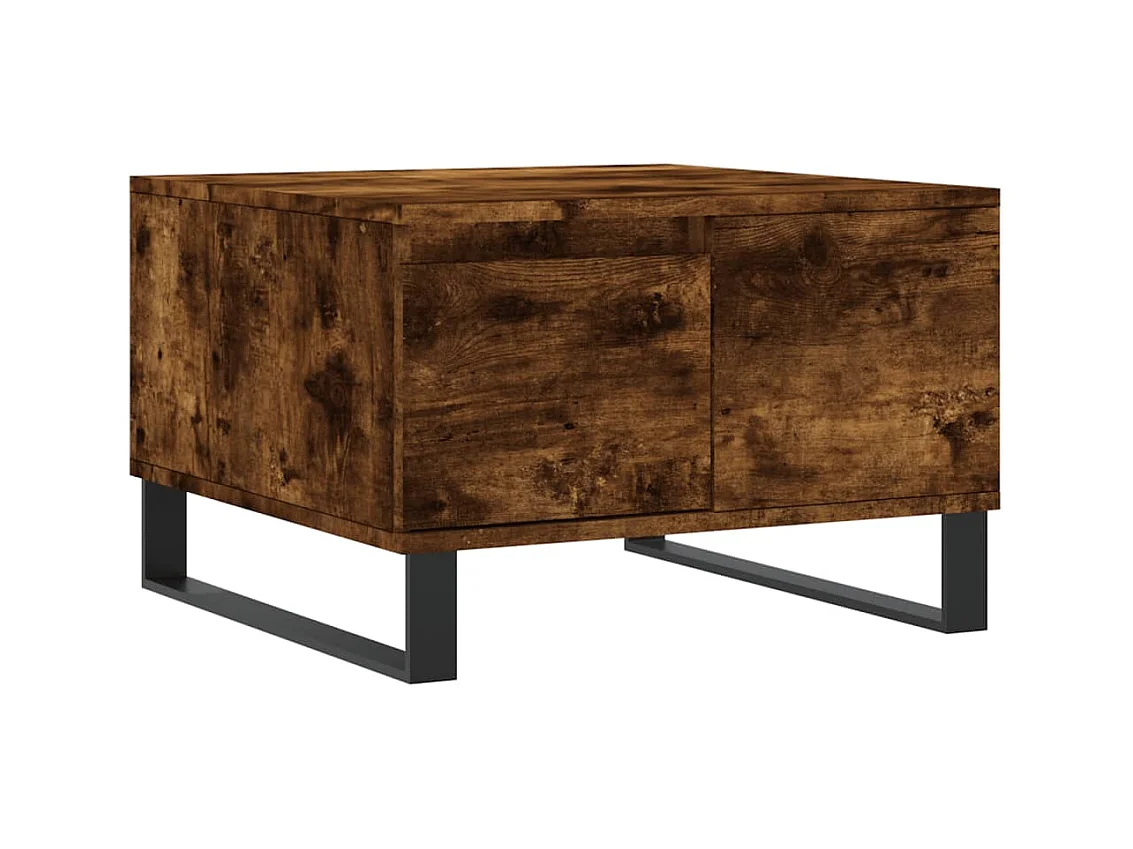 Couchtisch Beistelltisch Räuchereiche 55x55x36,5 cm Holzwerkstoff -MN33775