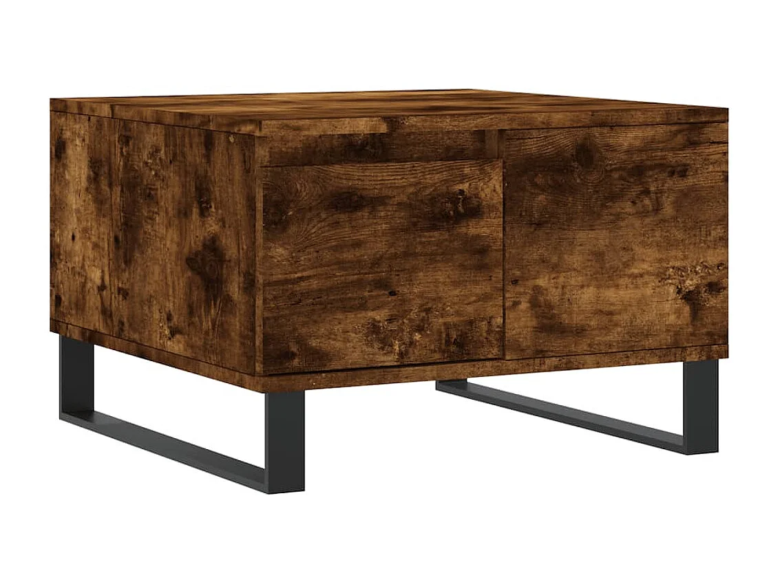 Couchtisch Beistelltisch Räuchereiche 55x55x36,5 cm Holzwerkstoff -MN33775