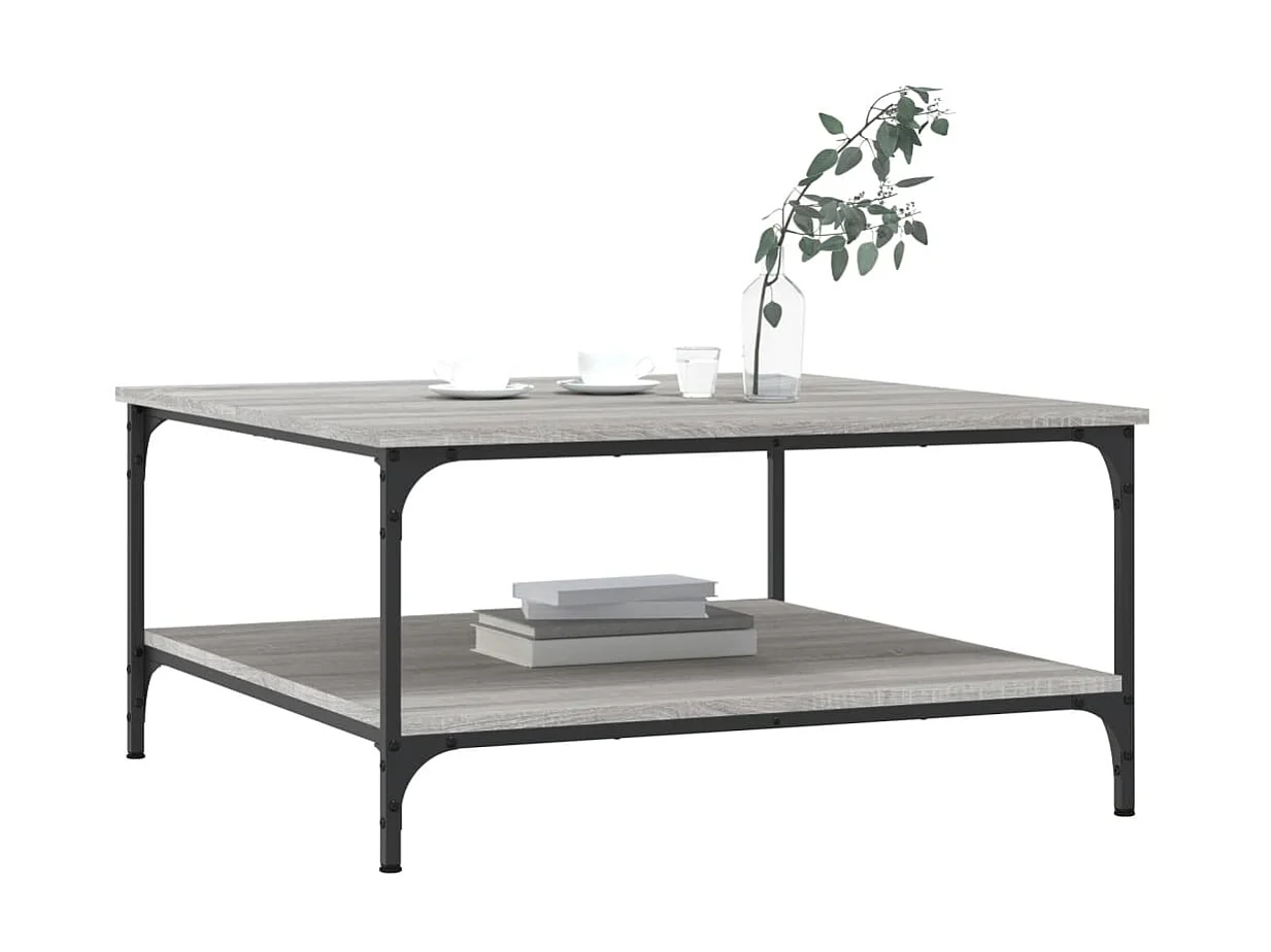 Couchtisch Beistelltisch Grau Sonoma 80x80x40 cm Holzwerkstoff -MN60954