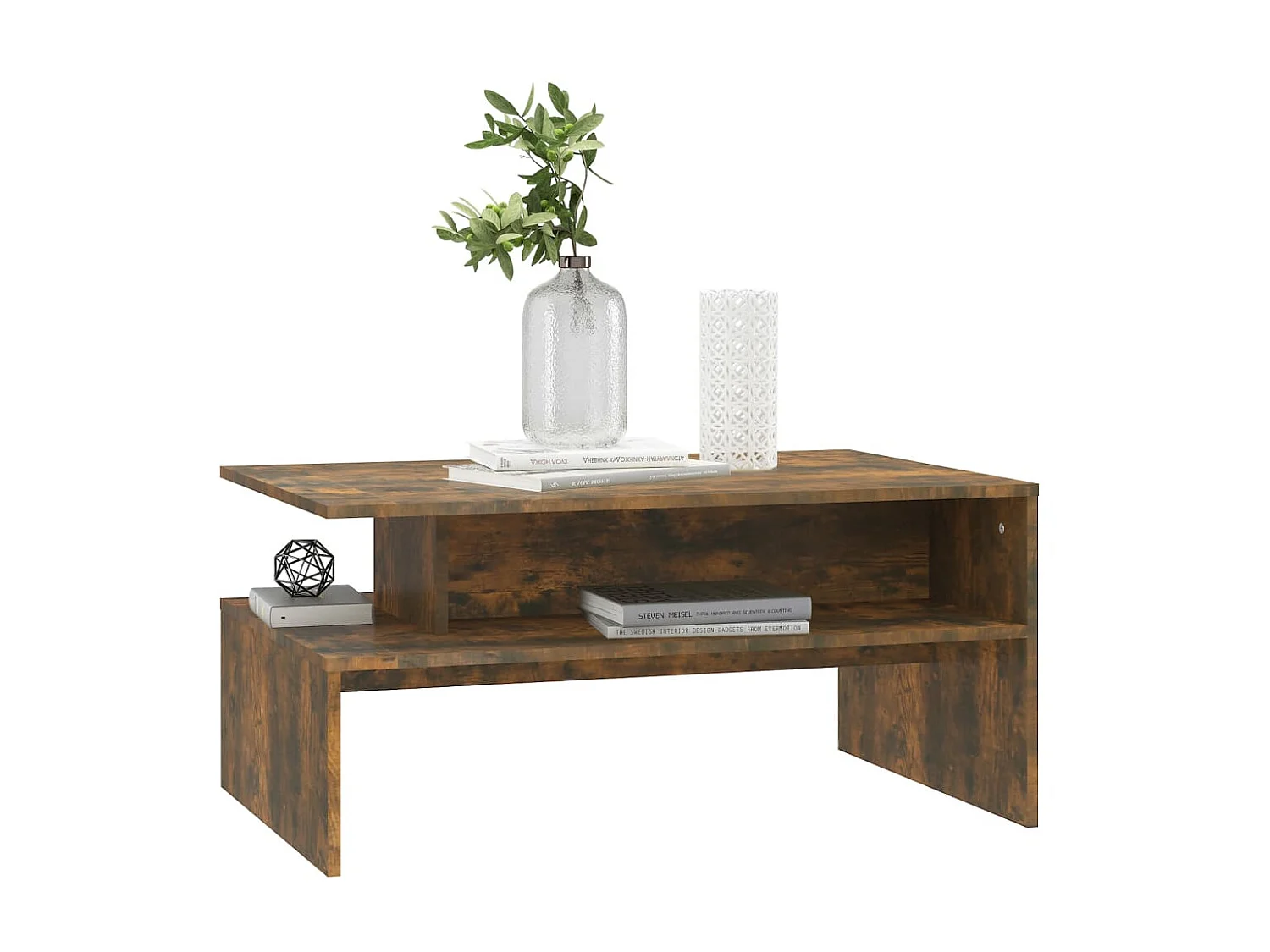 Couchtisch Beistelltisch Räuchereiche 90x60x42,5 cm Holzwerkstoff -MN89980