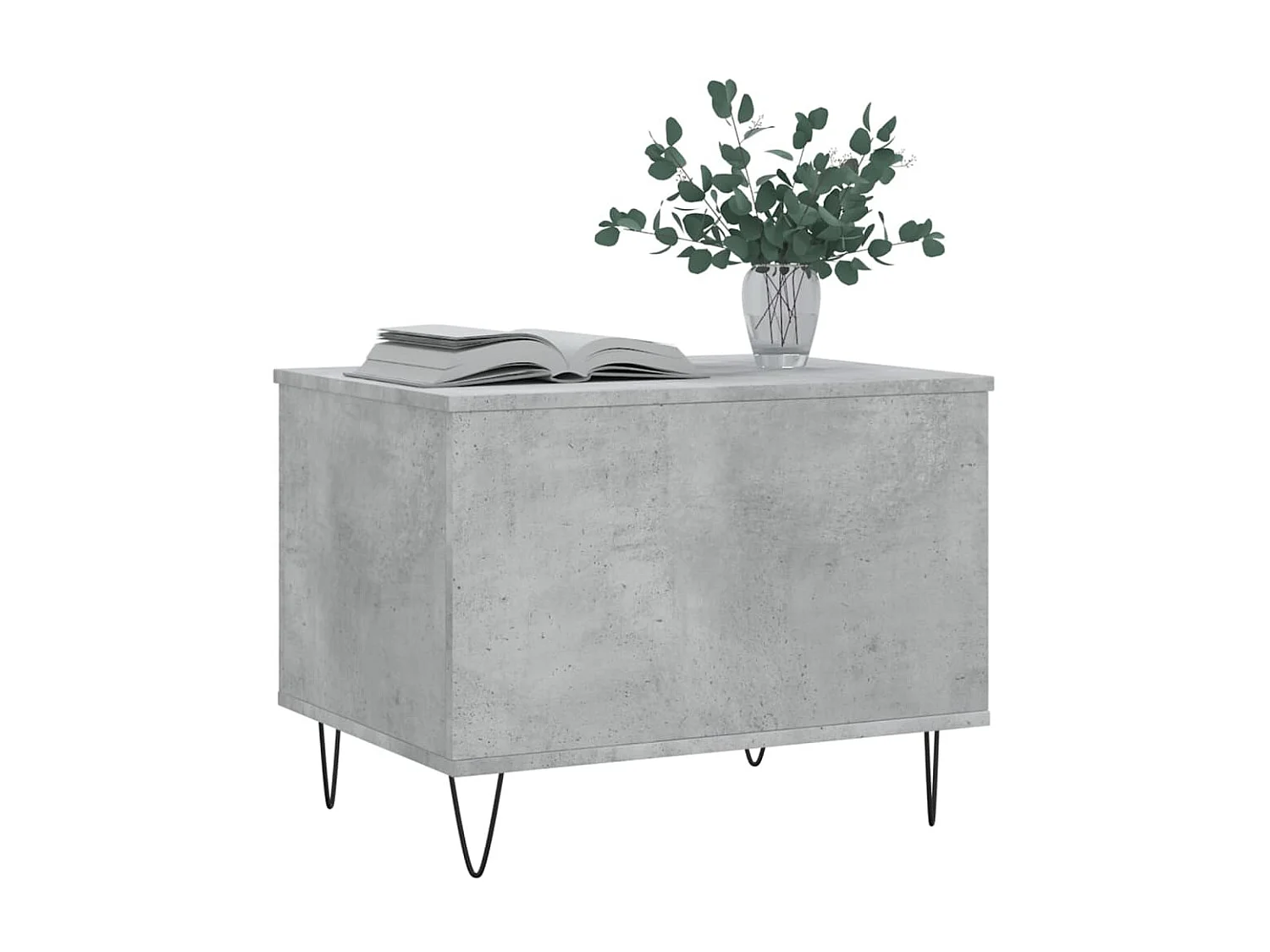 Couchtisch Beistelltisch Betongrau 60x44,5x45 cm Holzwerkstoff -MN42541