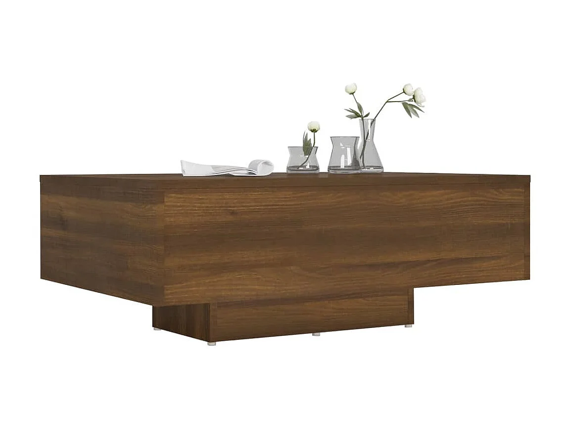 Couchtisch Braun Beistelltisch Eichen-Optik 85x55x31 cm Holzwerkstoff -MN38261