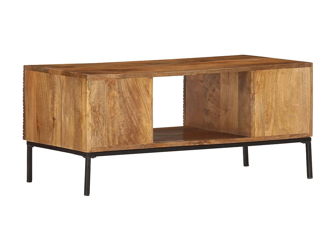 Couchtisch Beistelltisch 90×45×40 cm Massivholz Mango -MN64439