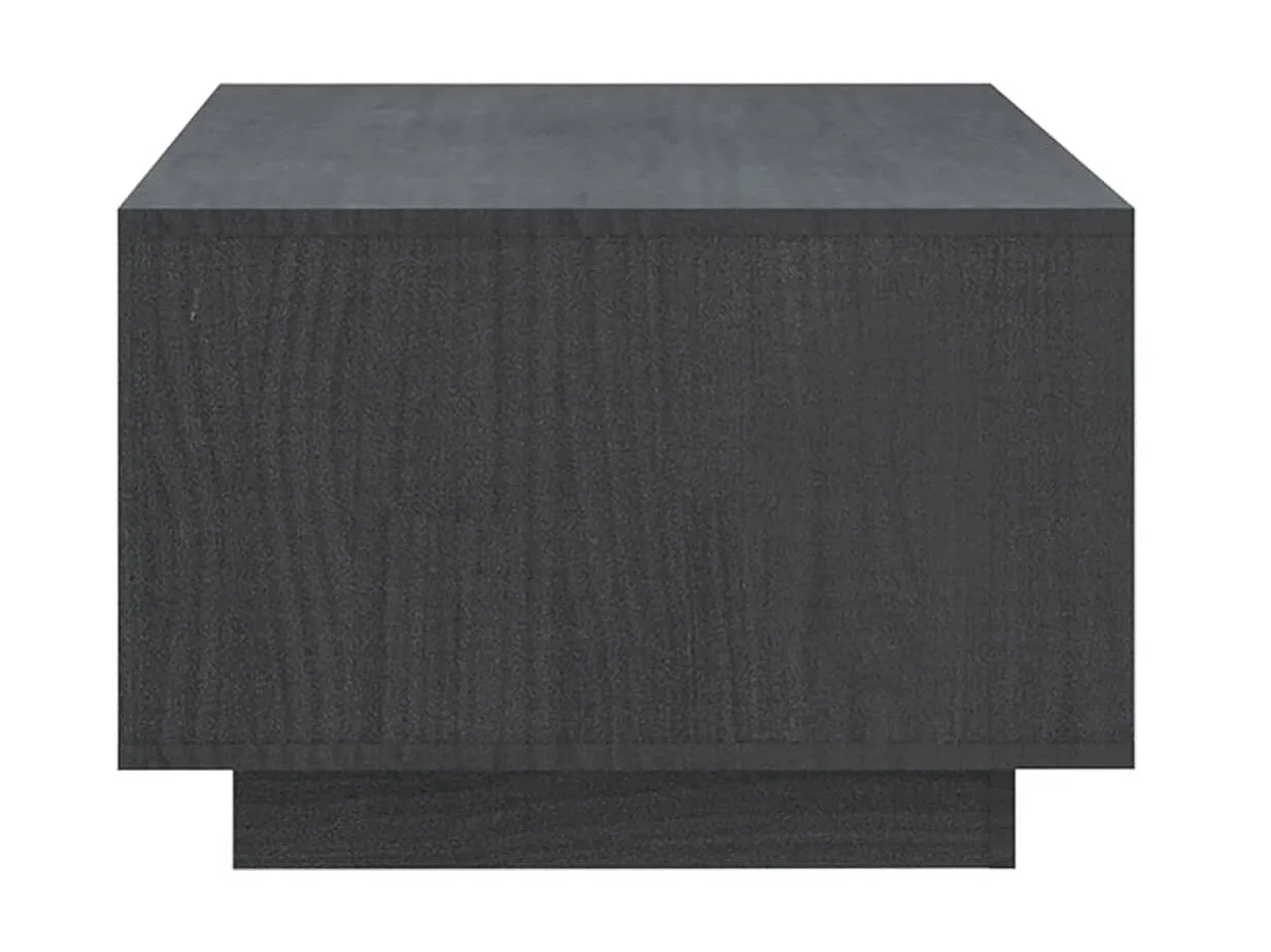 Couchtisch Beistelltisch Grau 110x50x33,5 cm Massivholz Kiefer -MN87745