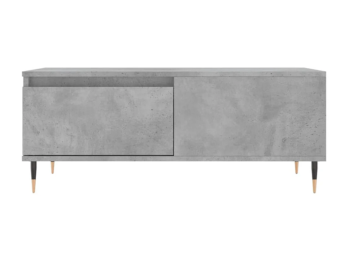Couchtisch Beistelltisch Betongrau 90x50x36,5 cm Holzwerkstoff -MN31287