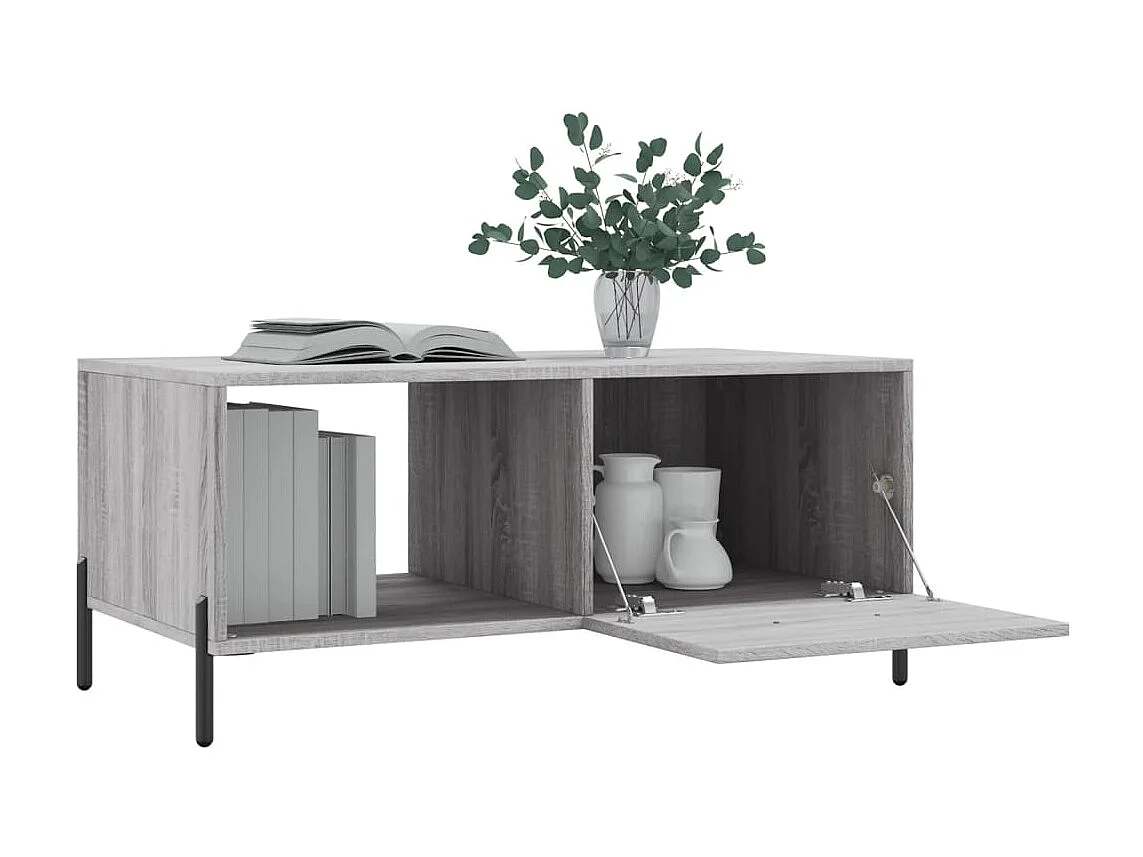 Couchtisch Beistelltisch Grau Sonoma 90x50x40 cm Holzwerkstoff -MN46614