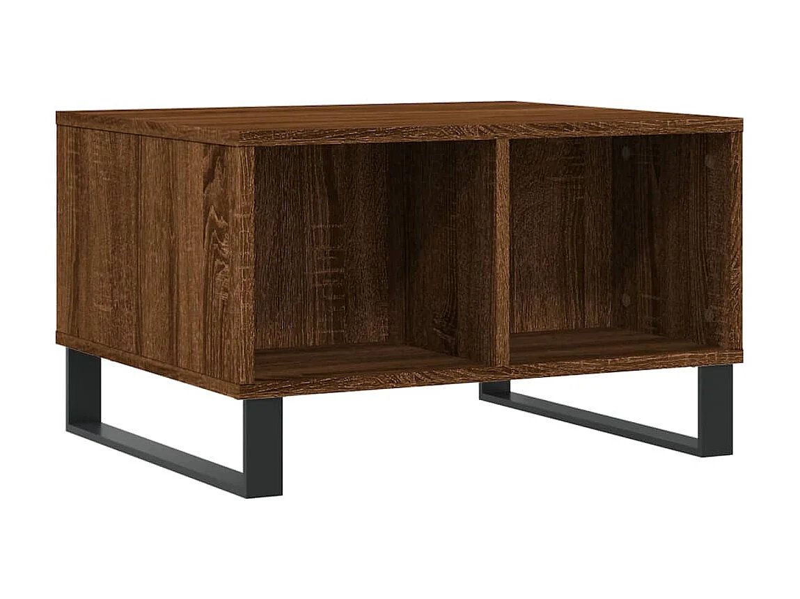 Couchtisch Braun Beistelltisch Eichen-Optik 60x50x36,5 cm Holzwerkstoff -MN67727