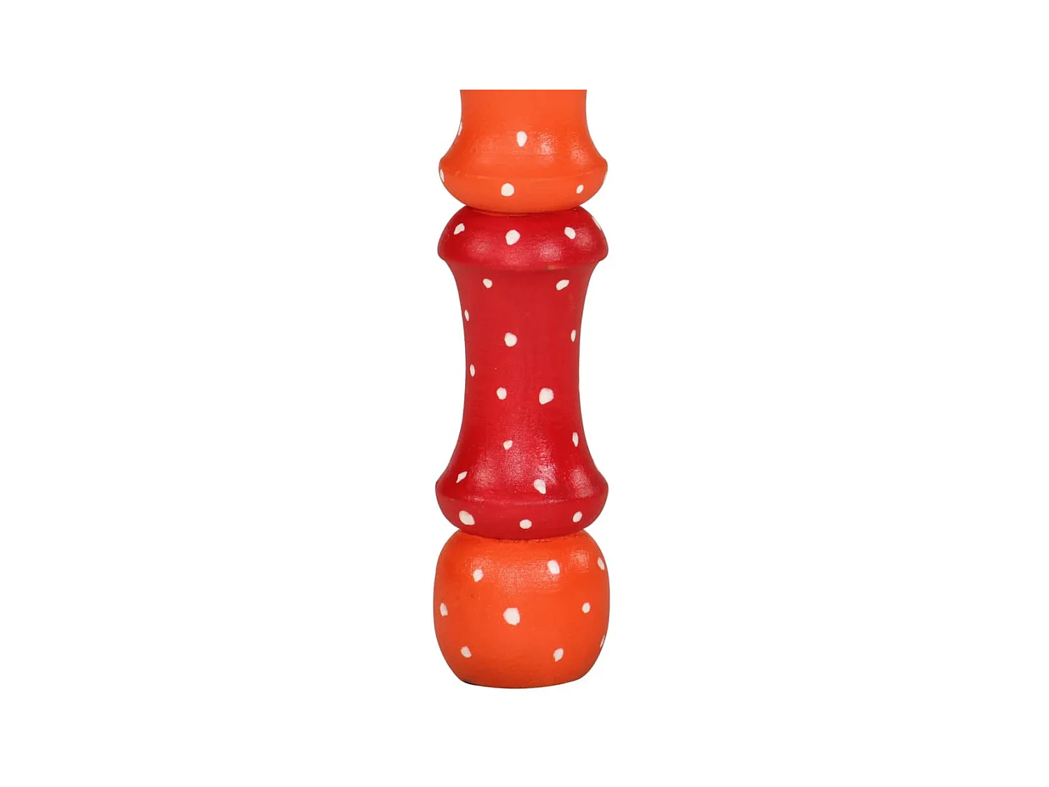 Couchtisch Beistelltisch Orange Handbemalt Massivholz Mango -MN95680