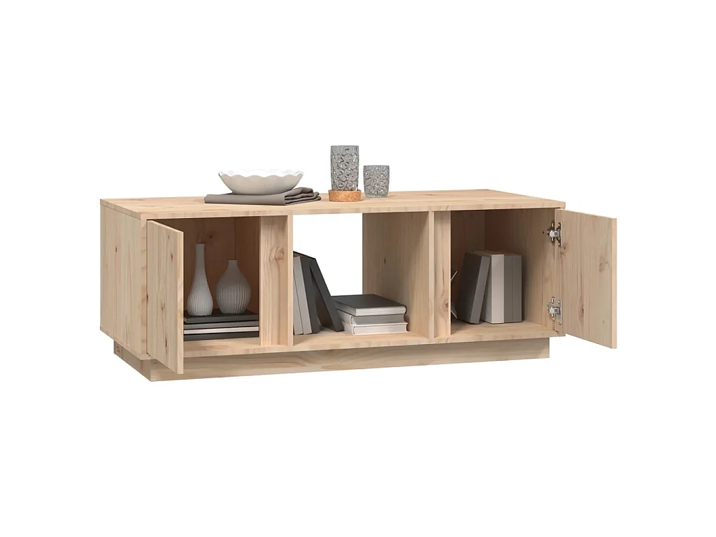 Couchtisch Beistelltisch 110x50x40 cm Massivholz Kiefer -MN93657