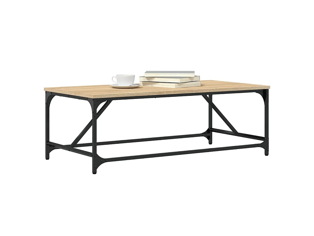 Couchtisch Beistelltisch Sonoma-Eiche 100x50x35 cm Holzwerkstoff -MN90049