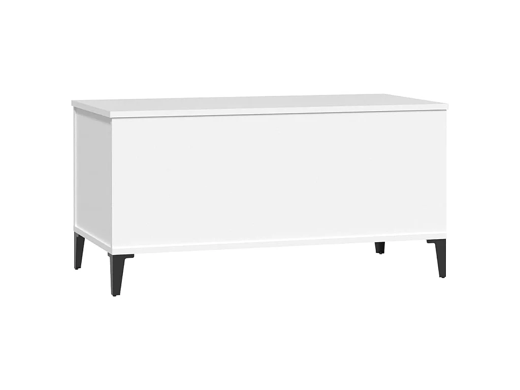 Couchtisch Beistelltisch Weiß 90x44,5x45 cm Holzwerkstoff -MN80174