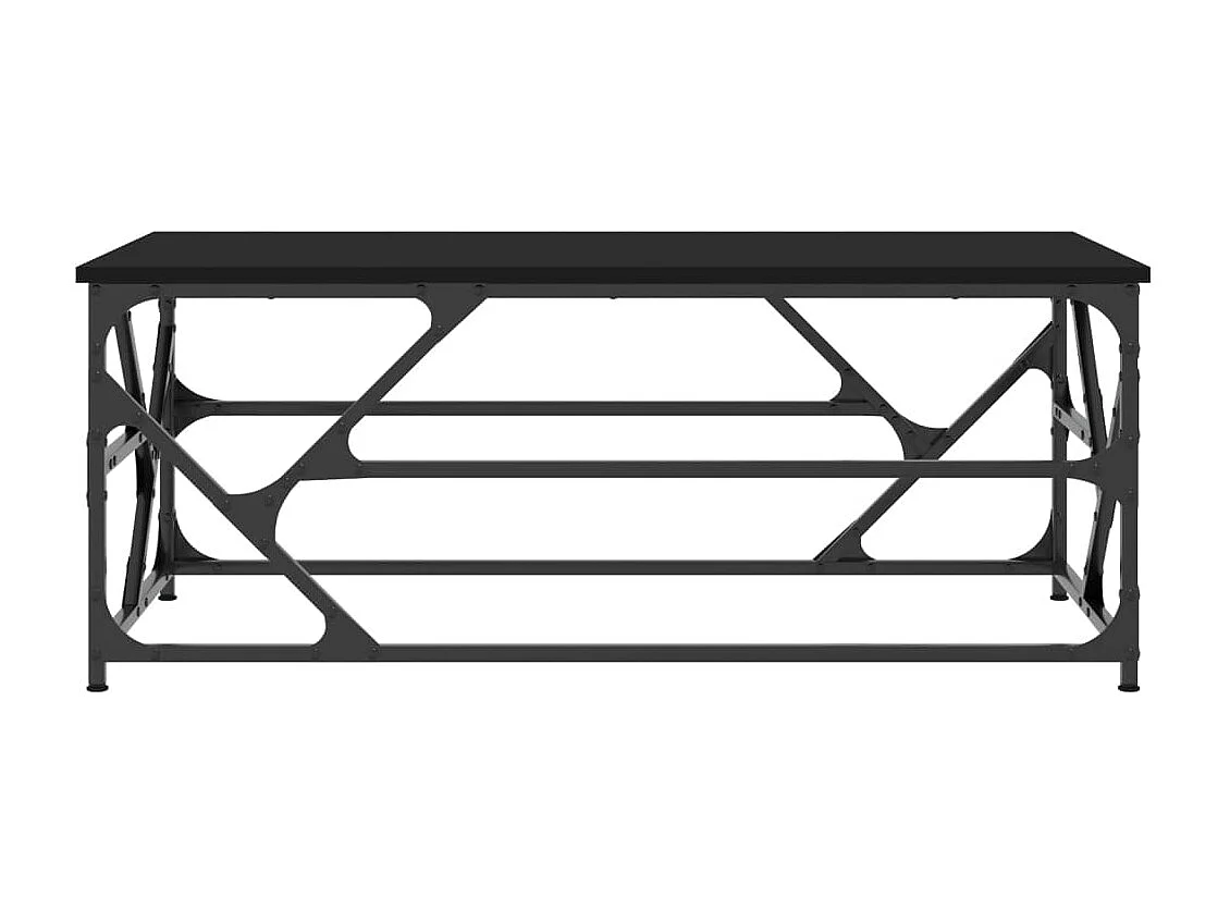 Couchtisch Beistelltisch Schwarz 100x50x40 cm Holzwerkstoff -MN77439