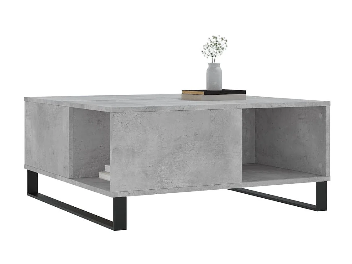 Couchtisch Beistelltisch Betongrau 80x80x36,5 cm Holzwerkstoff -MN13062