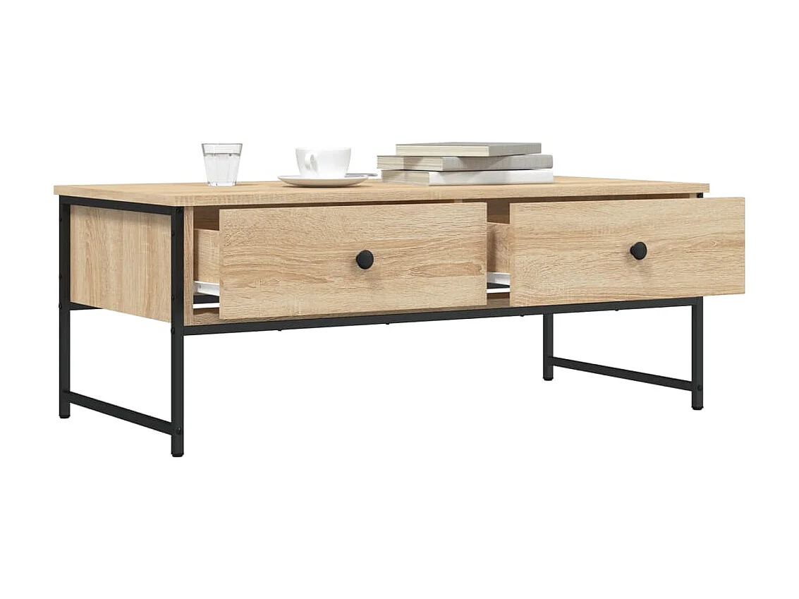 Couchtisch Beistelltisch Sonoma-Eiche 101x49x39,5 cm Holzwerkstoff -MN89002
