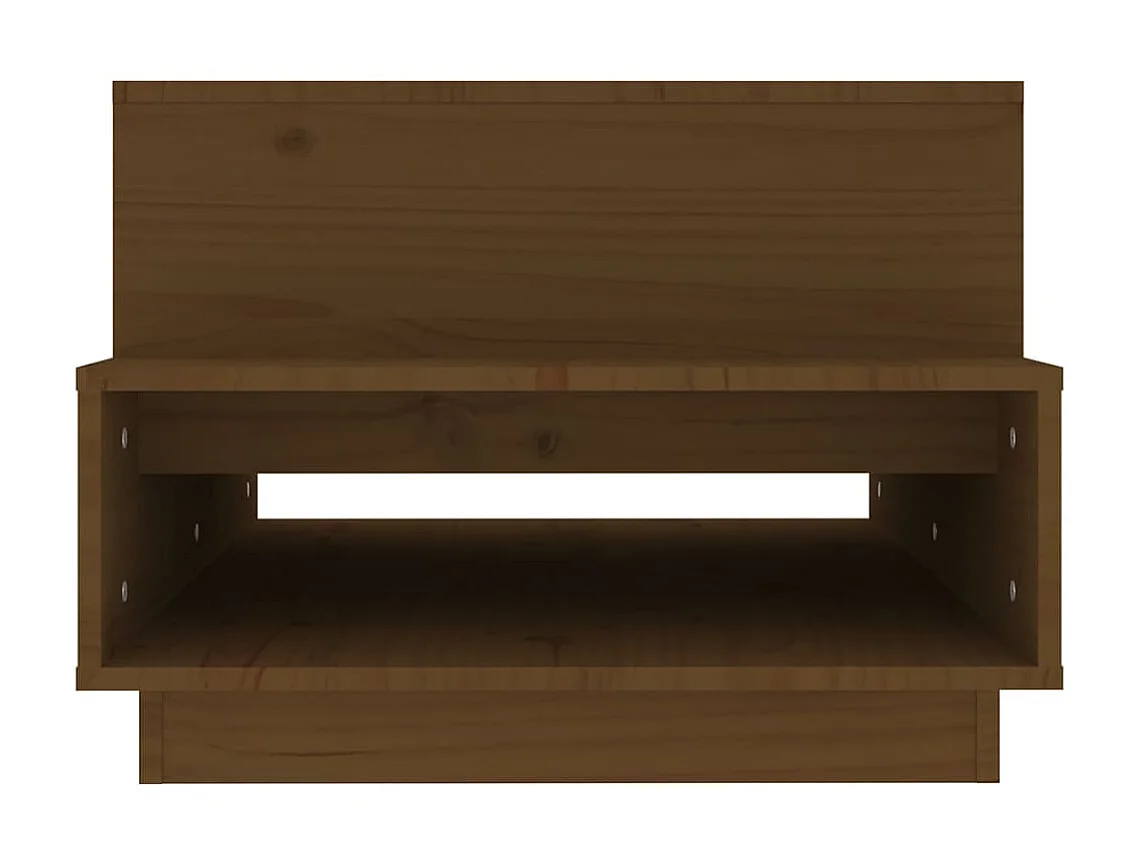 Couchtisch Beistelltisch Honigbraun 80x55x40,5 cm Massivholz Kiefer -MN19695