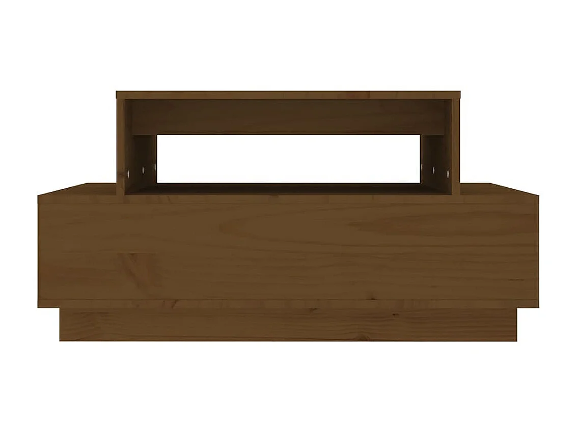 Couchtisch Beistelltisch Honigbraun 80x55x40,5 cm Massivholz Kiefer -MN19695