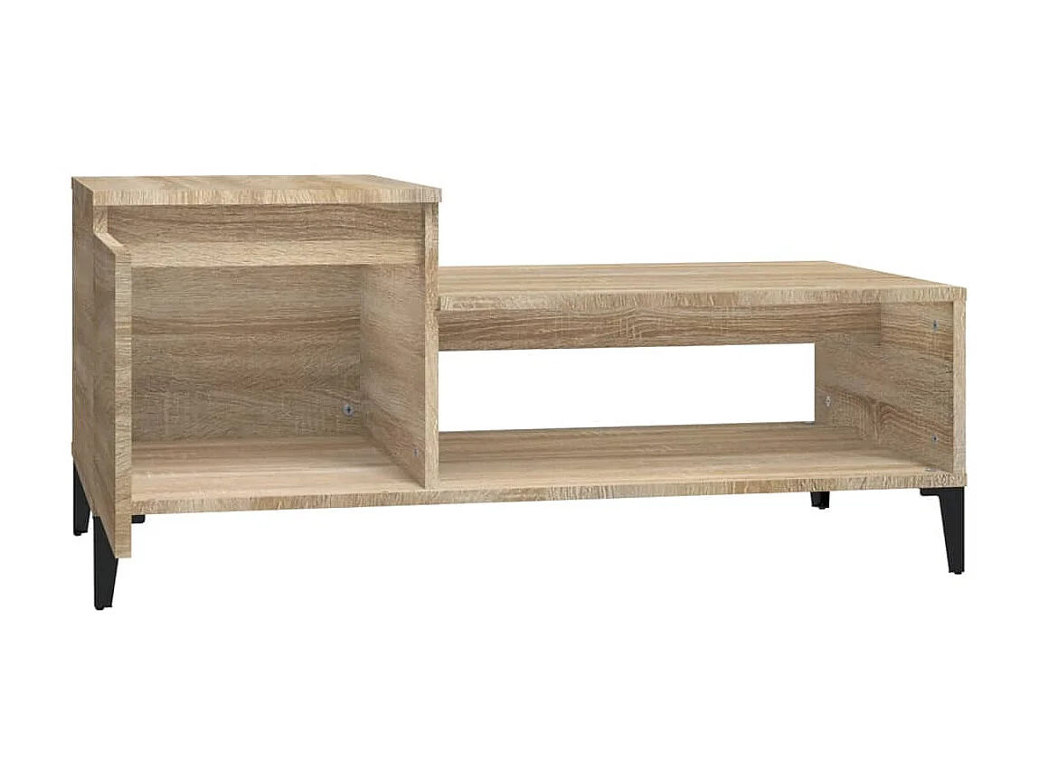 Couchtisch Beistelltisch Sonoma-Eiche 100x50x45 cm Holzwerkstoff -MN24080