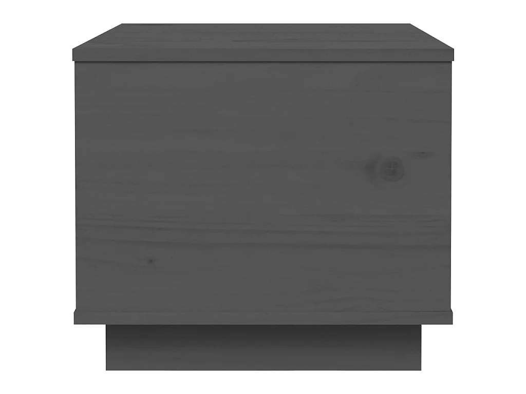 Couchtisch Beistelltisch Grau 40x50x35 cm Massivholz Kiefer -MN10636