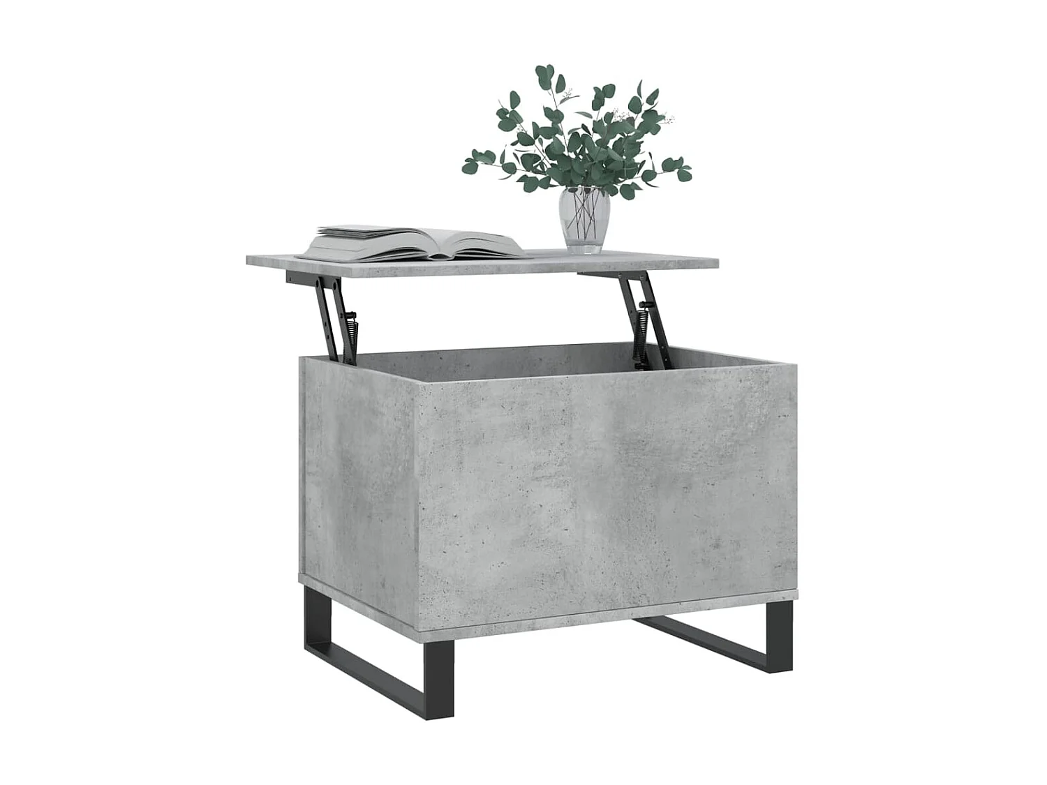 Couchtisch Beistelltisch Betongrau 60x44,5x45 cm Holzwerkstoff -MN41584