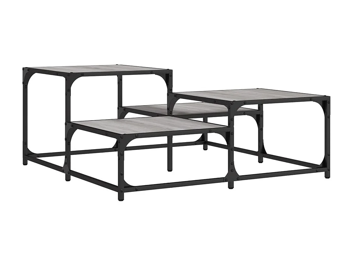 Couchtisch Beistelltisch Grau Sonoma 87,5x87,5x40 cm Holzwerkstoff -MN48780